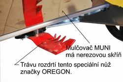 Stavebnicový mulčovač DAKR TEKTON InStart- s elektrostartérem