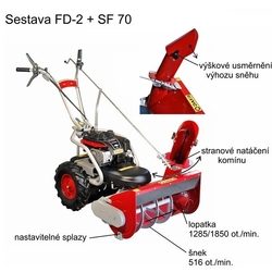 Fréza na sníh DAKR Panter FD-2 + SF 70